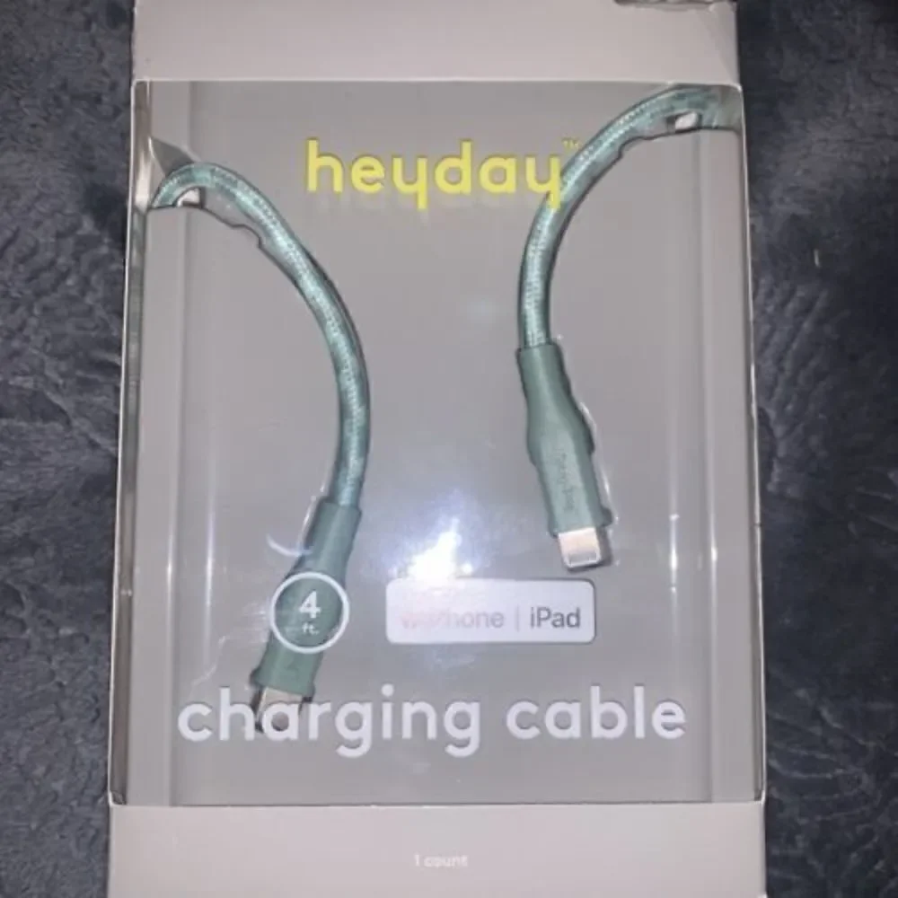 Heyday 4' Apple iPad iPhone Lightning To USB-C cable-Green New Unused Open Box